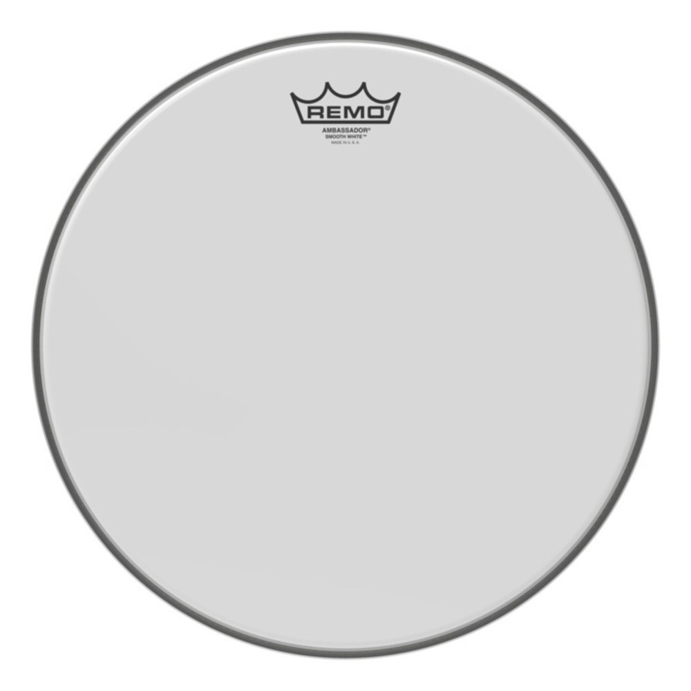 Remo Parche Ambassador Blanco Bombo 16 Pulgadas BR-1216-00 Ambassador smooth white bombo