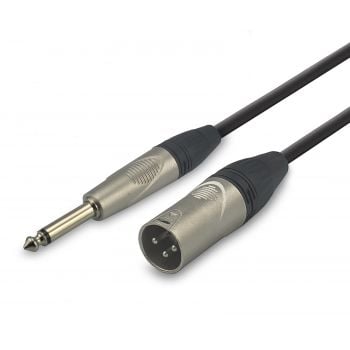 Audibax pro cable xlr macho a jack mono 90 cm negro