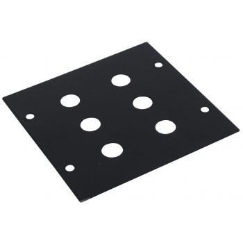 Omnitronic modulo 2u 6x 6.3mm enchufe 88x88mm