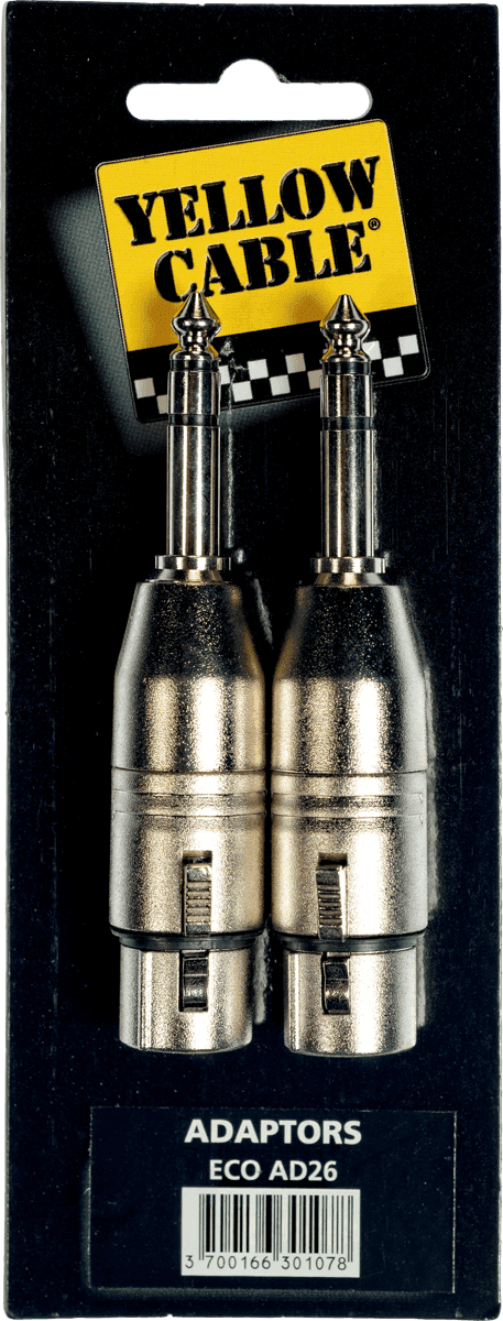 Yellow Cable ECO-AD26 Adaptador de Jack Stereo Macho a 2 XLR Hembra ECOAD26
