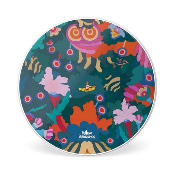 Evans ink22yelsub-3 yellow submarine parche para bombo de batería under the sea 22