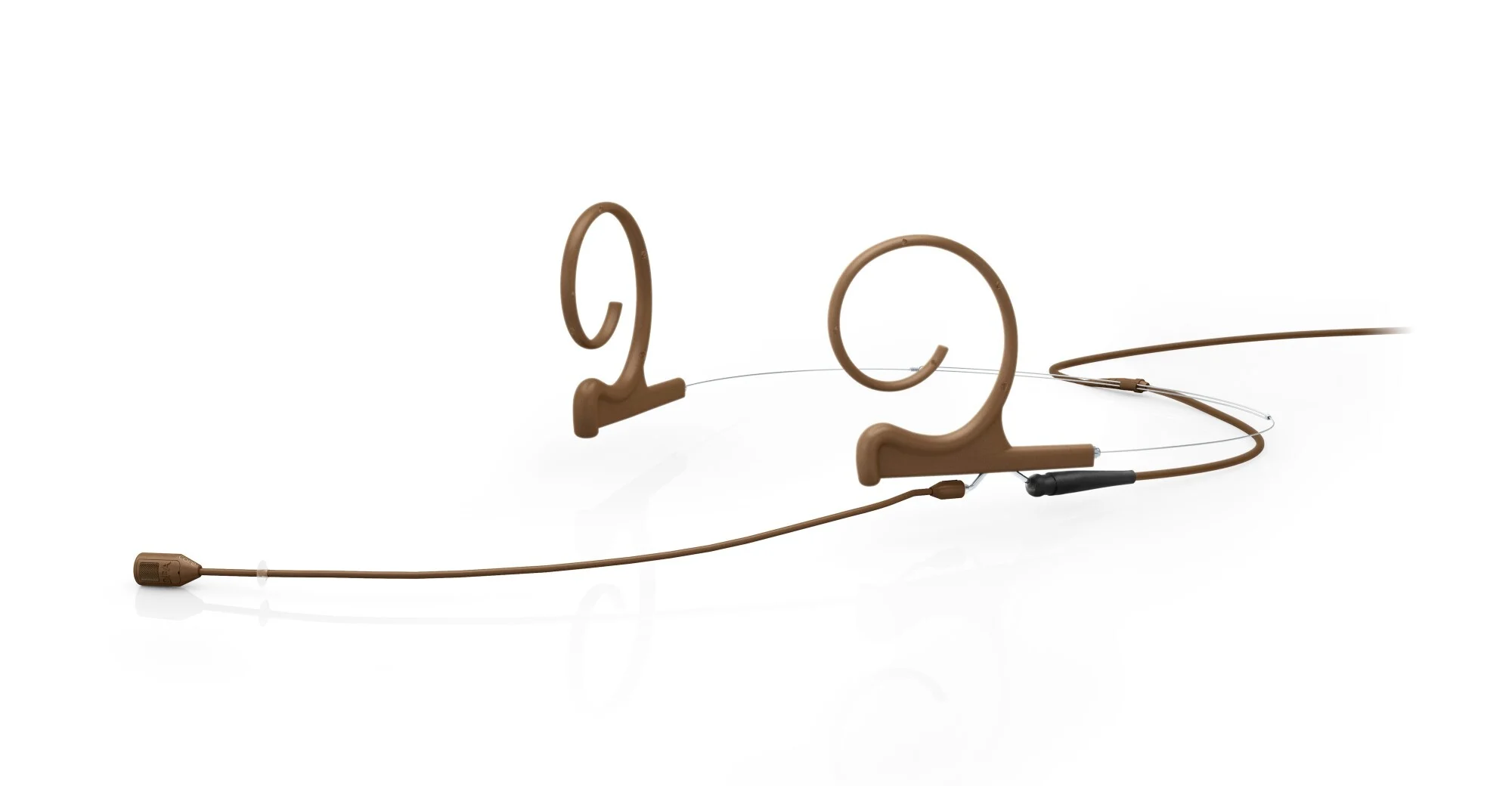 DPA Micro CORE+Cardio. Boom 110mm, flex 2 orejas. 3-pin LEMO. Marrón 4288-DP-F-C03-LH