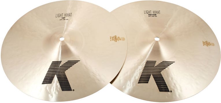 Zildjian hi hat 14" k zildjian light par hi hat 14" k light par