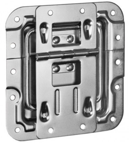 Adam Hall Hardware 270746 - Tope de Tapa Corto con Paso Perfil, Bisagra y Protección Remachada 270746
