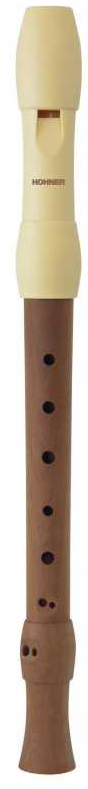 Hohner 9586-0 Flauta Mixta Boquilla Marfil Digitación Barroca 2P 9586-0
