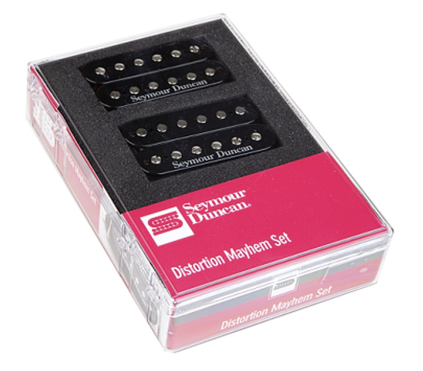 Seymour Duncan SH6N SH6B Mayhem Negro Set de 2 Pastillas Guitarra Eléctrica Set de 2 SH6N SH6B Mayhem Set Neg