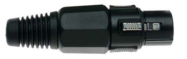 Stagg XLR Hembra Pro Plug-Negro Metálico 925NegroH