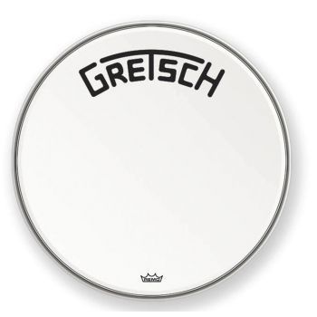 Gretsch drums parche bombo ambassador blanco rugoso 18 pulgadas