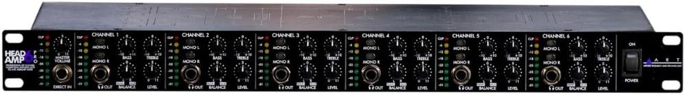 ART HEADAMP6 PRO Amplificador de Auriculares Estereo de Seis Canales HEADAMP6 PRO
