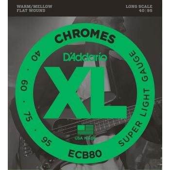 D´addario ecb80 chromes bass cuerda para bajo