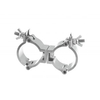 Eurolite tpc-15 abrazadera swivel coupler silver