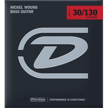 Dunlop dbn30130 juego cuerdas bajo nickel 6 st. 30-130