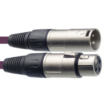 Stagg smc10 cpp cable de micrófono xlrm/xlrf de 10m violeta