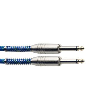 Stagg sgc3vt-bl cable de 3 metros jack a jack de 6.3 azul