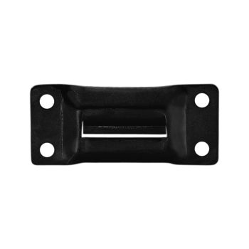 Adam hall placa de sujeción para 17302 blk, acero galvanizado negro