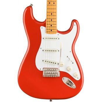 Fender squier classic vibe 50s stratocaster mn fiesta red. guitarra electrica