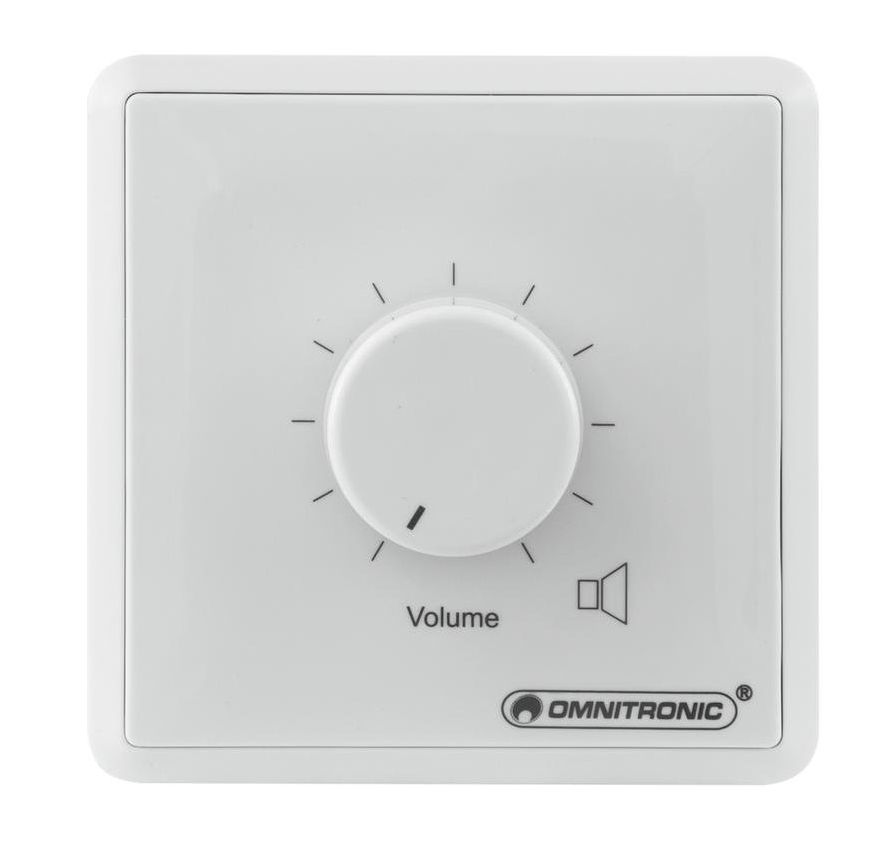 Omnitronic Controlador de volumen PA 20 W mono blanco PA Volume Controller 20 W mono wh
