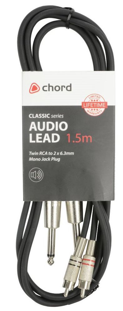 Chord Cable 2 RCA Macho - 2 Jack Mono 3 Metros 190.068 190.068