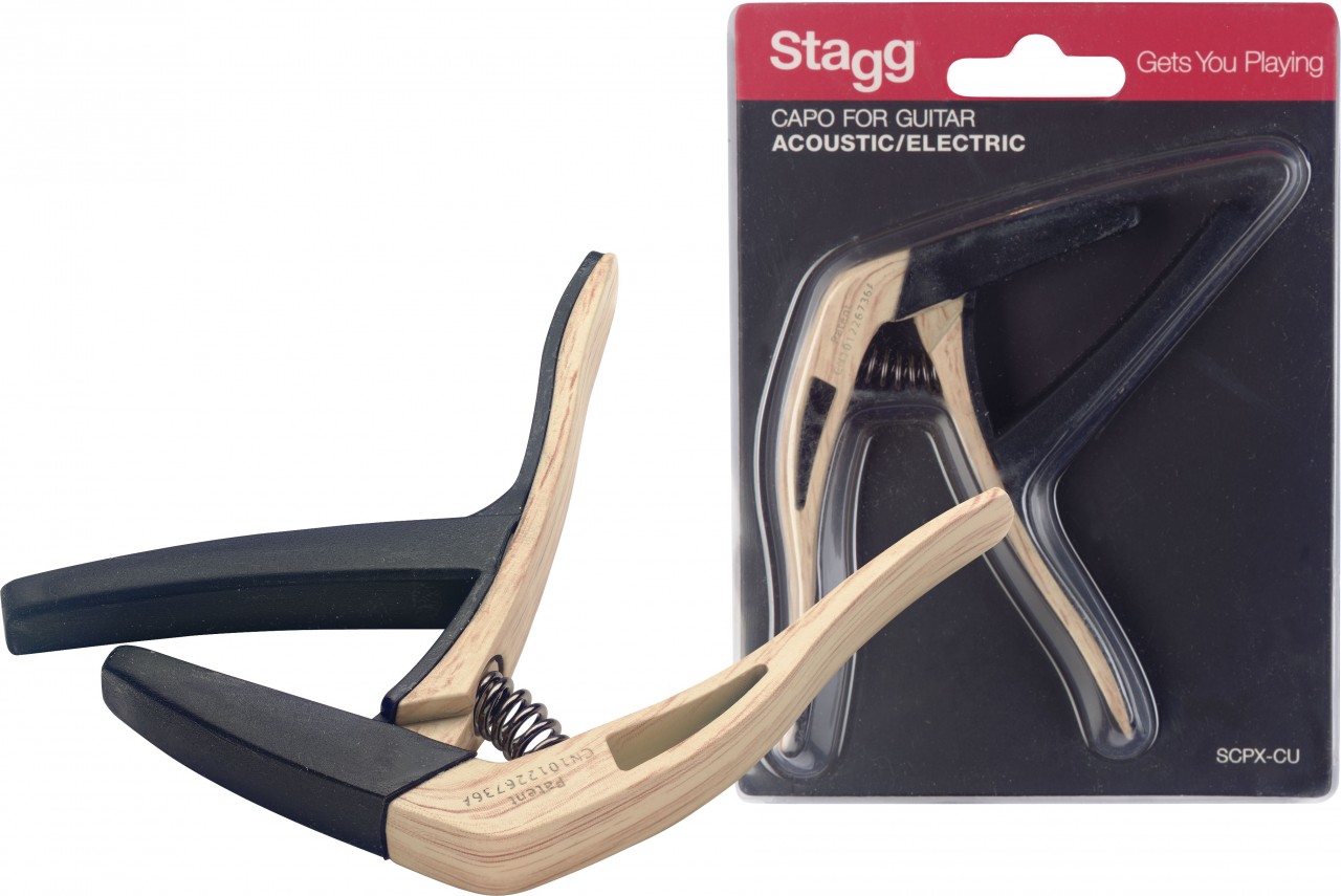 Stagg SCPX-CU Clwood Cejilla Curva Guitarra SCPX-CU CLWOOD