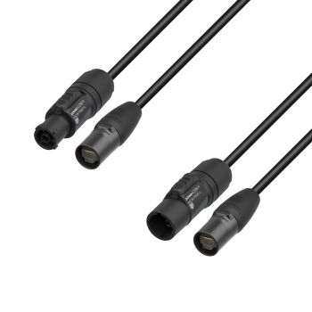 Adam hall red de cables híbridos | neutrik ethercon x true1 | 3 m