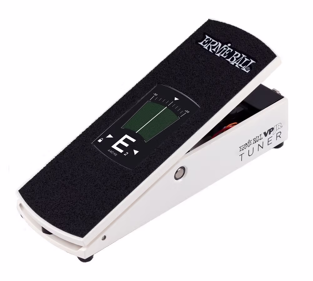 ERNIE BALL Pedal Volumen Junior Con Afinador (Pantalla Táctil) - Blanco EB6200