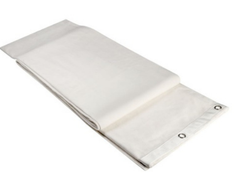 Adam Hall Accesorios 0160 X 33 WH - Tela Acústica B1 con Ojales Niquelados y Dobladillo 3x3, Crema 0160 X 33 WH