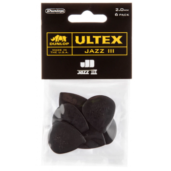 Dunlop ultex jazz iii de 2,00 mm pack 6 un.