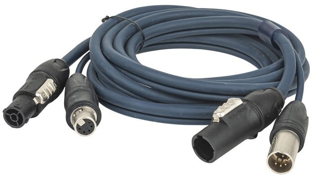 DAP Audio FP-16 Cable Híbrido Powercon True 5 Pines XLR 6m IP FP-16 Cable Híbrido Powercon True 5Pines