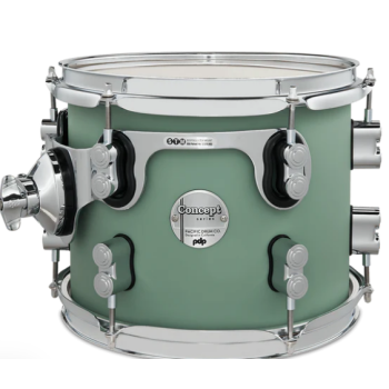 Drum workshop pdp pdcm0810stsf 8x10 toms concept maple satin seafoam