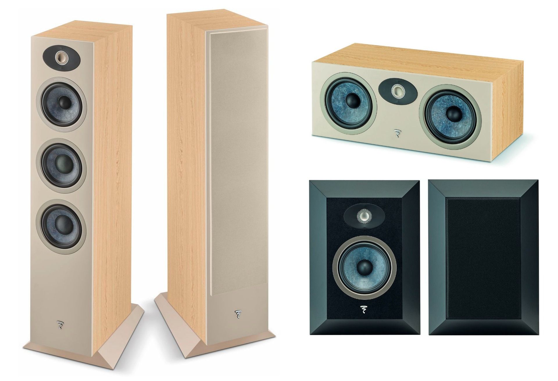 Focal Theva Nº 2 Roble Claro Cinema Pack 5.0 Surround Theva Nº 2 Roble Claro Cinema Pack 5.0 Surround