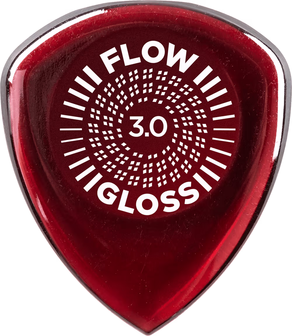 Dunlop pack 12 púas flow gloss - 3.00 mm