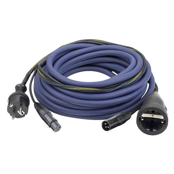 DAP Audio FP09 Cable Schuko - XLR Azul de 20 metros FP09 Schuko XLR Azul 20 metros