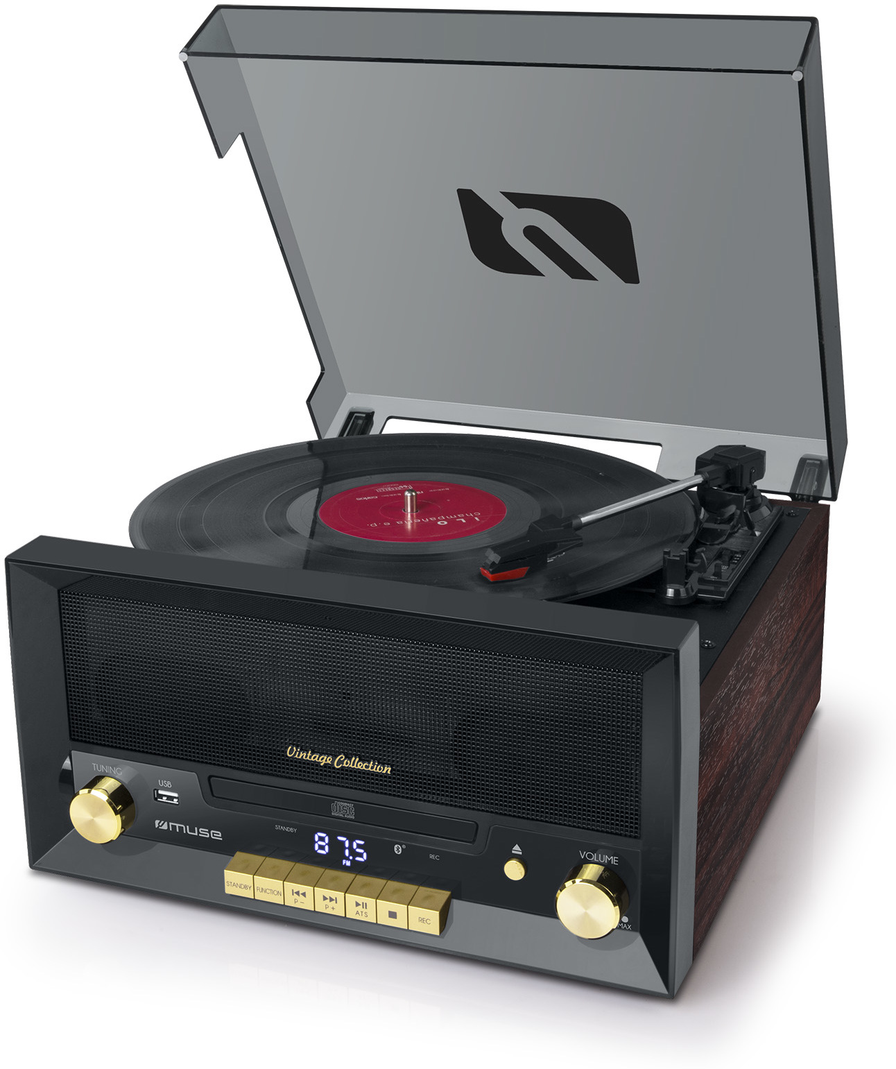 Muse MT-112W Tocadiscos CD Bluetooth Encoding USB MT-112W
