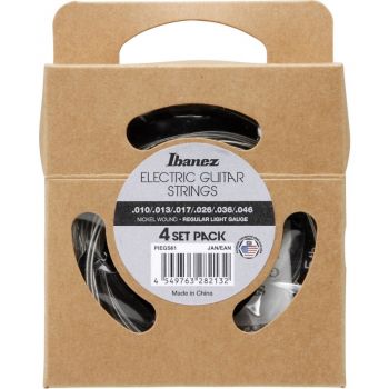 Ibanez piegs61 pack 4 juegos cuerdas guitarra eléctrica