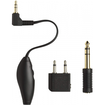 Shure eaadpt-kit de adaptadores para avión con control de volumen para earphones