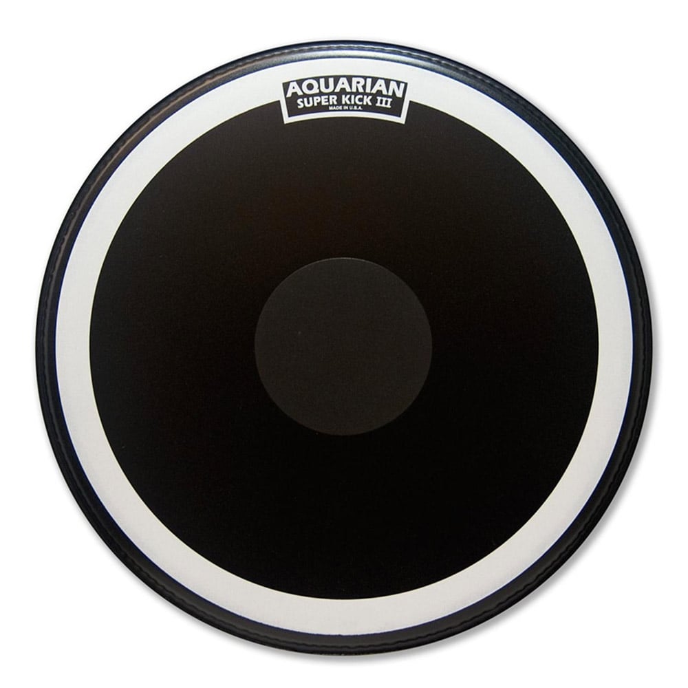 Aquarian Drumheads SKIII22BK Superkick III 22 Pulgadas Parche Bombo SKIII22BK Superkick III