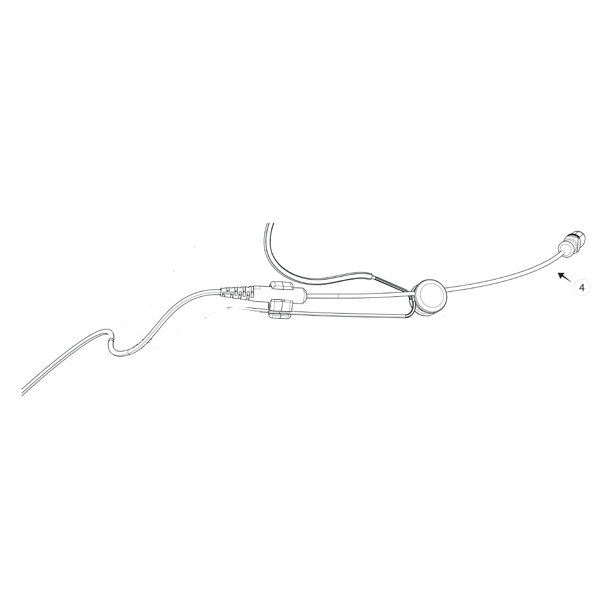 SHURE RPMDH5C/O-MTQG Brazo diadema de repuesto con cápsula Duraplex DH5 RPMDH5C/O-MTQG