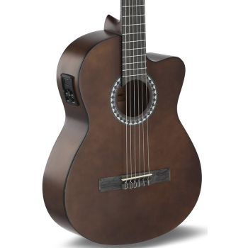 Gewa basic e-acoustic walnut guitarra clásica electrificada