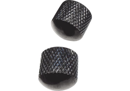 Yellow Parts Set Botonera Metálica Fender Style (2 unidades) - Negro ADIEZ1223B