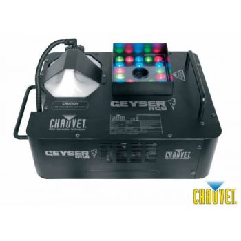 Chauvet geyser maquina de humo profesional 1500w con iluminacion led