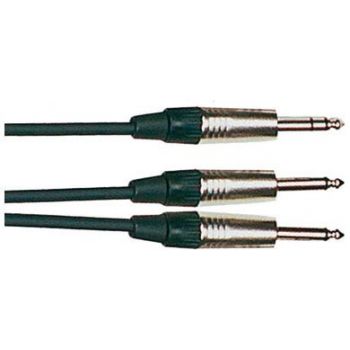 Oqan cable señal qabl jps-03-2jpm cable jack estéreo a 2 jack mono 3 mts