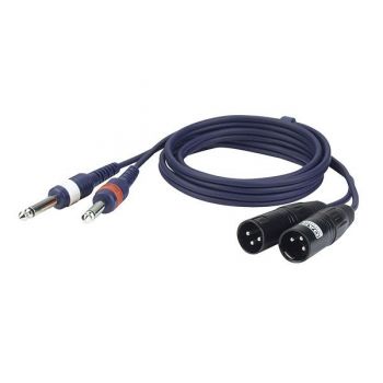Dap audio fl44 cable 2 xlr m / 2 jack mono de 1,5 metros