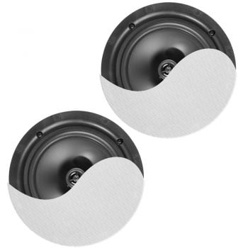 Power dynamics ncbt5 conjunto altavoces de techo de bajo perfil amplificados bt 5.25 blanco 952630