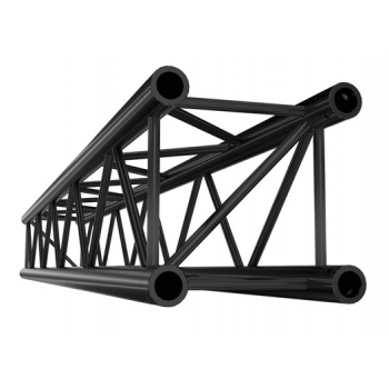 Showtec straight 2500mm tramo cuadrado recto negro para truss pq30250b