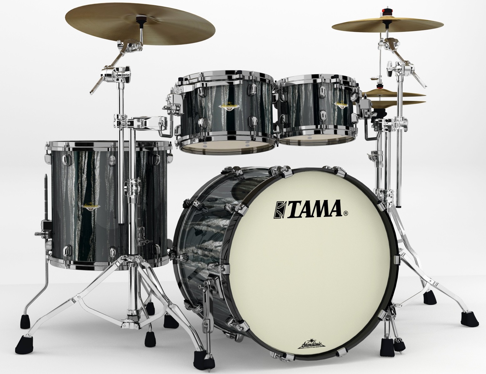 Tama MA42TZBNS-BCS Starclassic Maple Black Clouds Silver Linings MA42TZBNS-BCS