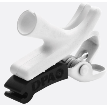 Dpa scm0017-2-wx pinza para lavalier 5mm. evita ruido por fricción. blanco. 10uds
