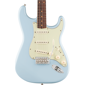 Fender vintera iii early 60s strat rw sonic blue guitarra eléctrica