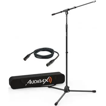 Audibax AYRA MS-10 Plus Soporte Jirafa Profesional para Micrófono con Bolsa y Cable 3 metros