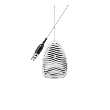 Shure mx391w-a-o micrófono mini superficie condensador omni. con previo. blanco brillante