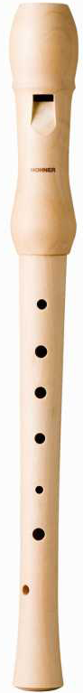 Hohner 9533 Flauta Madera Arce Digitación Alemana 2 Piezas 9533